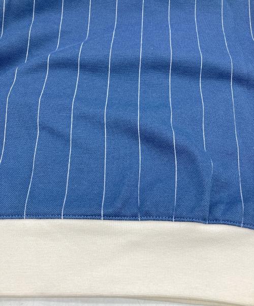 adidas（アディダス）adidas (アディダス) 1/2ジップ トラックトップ プリラブドインク ブルー×ベージュ サイズ:M 未使用品の古着・服飾アイテム