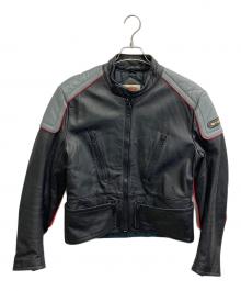 HARLEY-DAVIDSON（ハーレーダビッドソン）の古着「シングルレザージャケット」｜ブラック