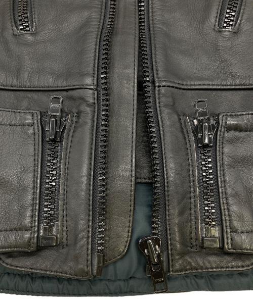 HARLEY-DAVIDSON（ハーレーダビッドソン）HARLEY-DAVIDSON (ハーレーダビッドソン) シングルレザージャケット ブラック サイズ:38の古着・服飾アイテム