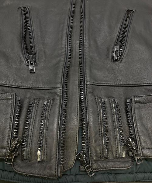 HARLEY-DAVIDSON（ハーレーダビッドソン）HARLEY-DAVIDSON (ハーレーダビッドソン) シングルレザージャケット ブラック サイズ:38の古着・服飾アイテム