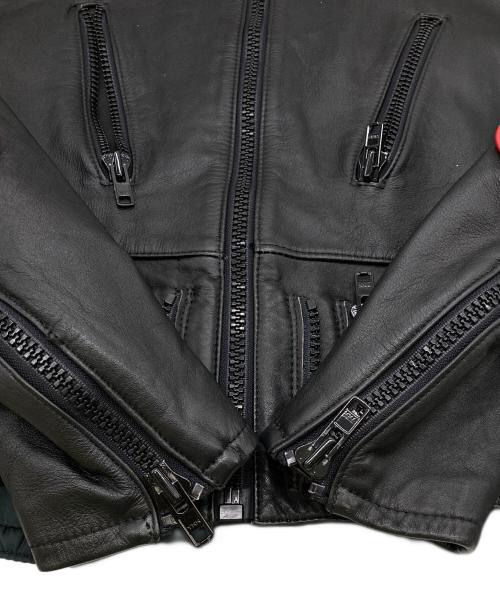 HARLEY-DAVIDSON（ハーレーダビッドソン）HARLEY-DAVIDSON (ハーレーダビッドソン) シングルレザージャケット ブラック サイズ:38の古着・服飾アイテム