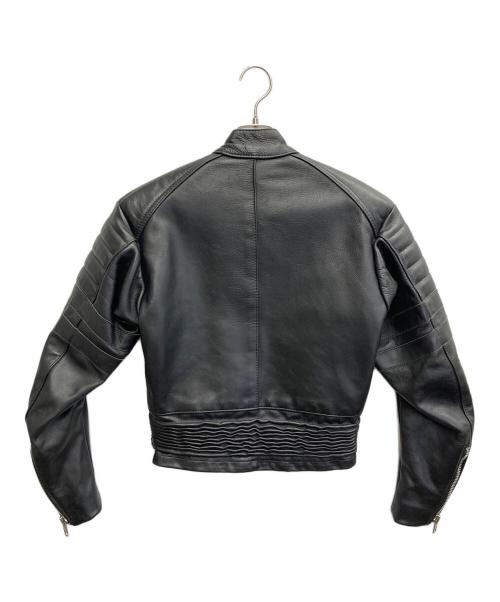 VANSON（バンソン）VANSON (バンソン) TC ロゴワッペン シングルライダースジャケット ブラック サイズ:34の古着・服飾アイテム