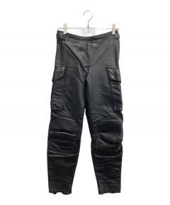 中古・古着通販】VANSON (バンソン) レザーパンツ ブラック サイズ:29