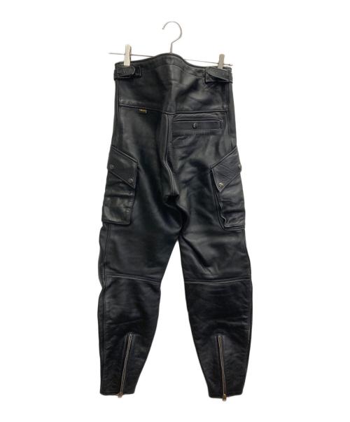 VANSON（バンソン）VANSON (バンソン) LEATHER PANTS ブラック サイズ:30の古着・服飾アイテム