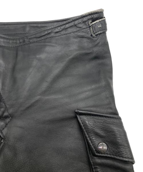 VANSON（バンソン）VANSON (バンソン) LEATHER PANTS ブラック サイズ:30の古着・服飾アイテム