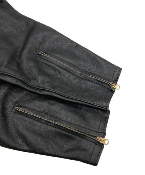 VANSON（バンソン）VANSON (バンソン) LEATHER PANTS ブラック サイズ:30の古着・服飾アイテム