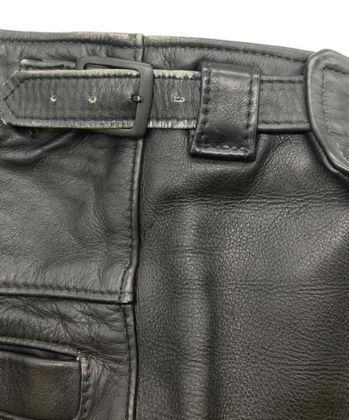 VANSON（バンソン）VANSON (バンソン) LEATHER PANTS ブラック サイズ:30の古着・服飾アイテム