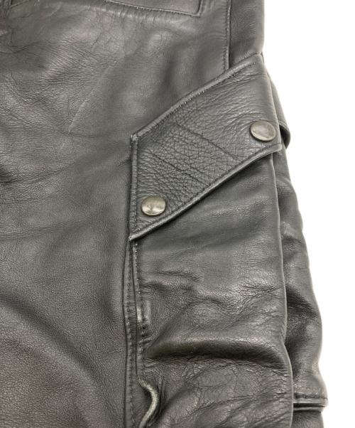 VANSON（バンソン）VANSON (バンソン) LEATHER PANTS ブラック サイズ:30の古着・服飾アイテム