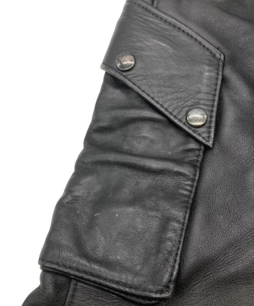 VANSON（バンソン）VANSON (バンソン) LEATHER PANTS ブラック サイズ:30の古着・服飾アイテム