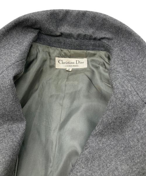 Christian Dior coordonnes（クリスチャン ディオール コルドネ）Christian Dior coordonnes (クリスチャン ディオール コルドネ) CDロゴダブルジャケット グレー サイズ:42の古着・服飾アイテム
