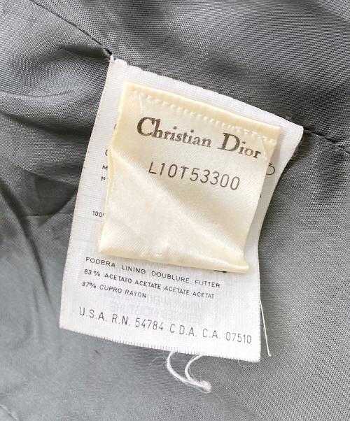 Christian Dior coordonnes（クリスチャン ディオール コルドネ）Christian Dior coordonnes (クリスチャン ディオール コルドネ) CDロゴダブルジャケット グレー サイズ:42の古着・服飾アイテム