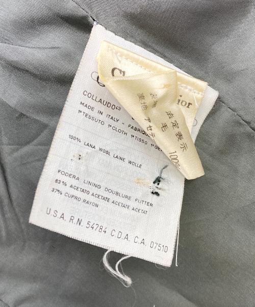 Christian Dior coordonnes（クリスチャン ディオール コルドネ）Christian Dior coordonnes (クリスチャン ディオール コルドネ) CDロゴダブルジャケット グレー サイズ:42の古着・服飾アイテム