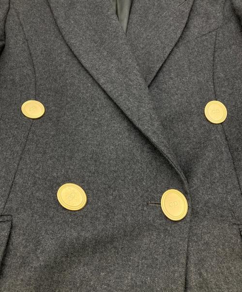 Christian Dior coordonnes（クリスチャン ディオール コルドネ）Christian Dior coordonnes (クリスチャン ディオール コルドネ) CDロゴダブルジャケット グレー サイズ:42の古着・服飾アイテム
