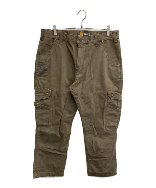 CarHartt（カーハート）CarHartt (カーハート) ダブルニーカーゴパンツ ブラウン サイズ:W38×L30の古着・服飾アイテム