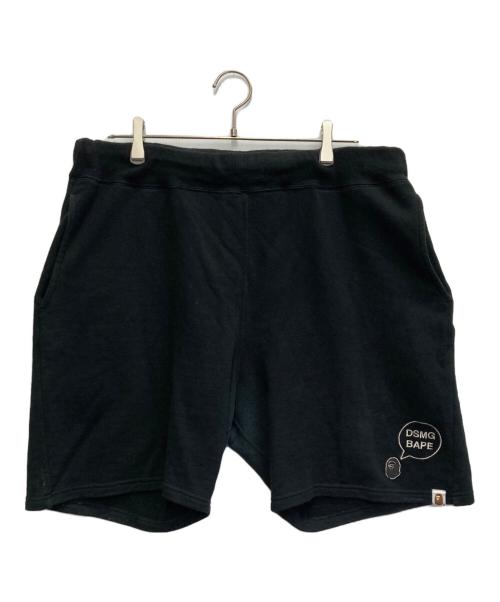 A BATHING APE（アベイシングエイプ）A BATHING APE (アベイシングエイプ) ハーフパンツ ブラック サイズ:2XLの古着・服飾アイテム