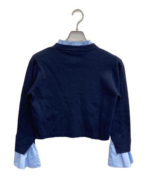 eimy istoire（エイミーイストワール）eimy istoire (エイミーイストワール) Attached collar カーディガン ネイビー サイズ:FREEの古着・服飾アイテム