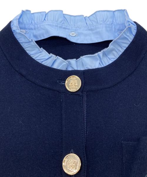 eimy istoire（エイミーイストワール）eimy istoire (エイミーイストワール) Attached collar カーディガン ネイビー サイズ:FREEの古着・服飾アイテム
