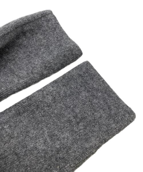 anuans（アニュアンス）anuans (アニュアンス) カシミヤブレンドノーカラーニットジャケット グレー サイズ:FREEの古着・服飾アイテム