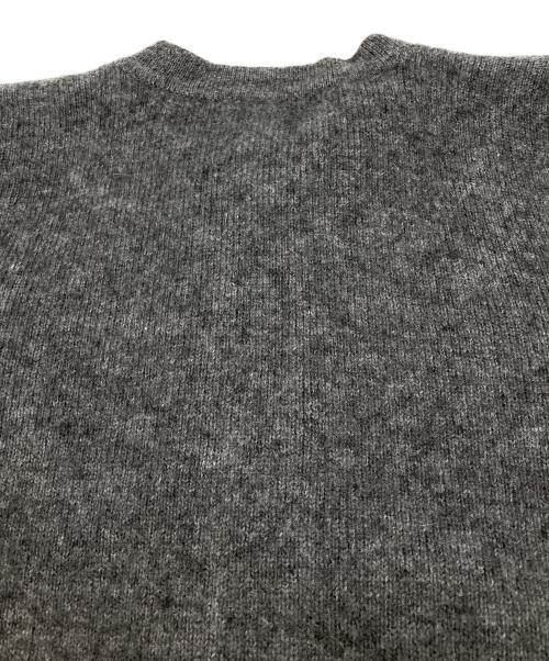 anuans（アニュアンス）anuans (アニュアンス) カシミヤブレンドノーカラーニットジャケット グレー サイズ:FREEの古着・服飾アイテム