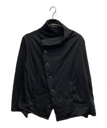 Y's（ワイズ）の古着「20SS ワッシャー加工 ハイネックジャケット」｜ブラック