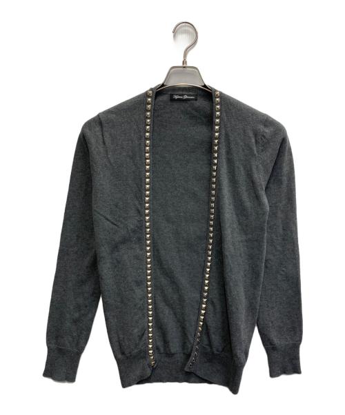Hysteric Glamour（ヒステリックグラマー）Hysteric Glamour (ヒステリックグラマー) スタッズカーディガン グレー サイズ:FREEの古着・服飾アイテム