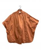 Ameriアメリ）の古着「ラウンドミリタリーポンチョ」｜オレンジ