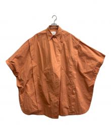 Ameri（アメリ）の古着「ラウンドミリタリーポンチョ」｜オレンジ