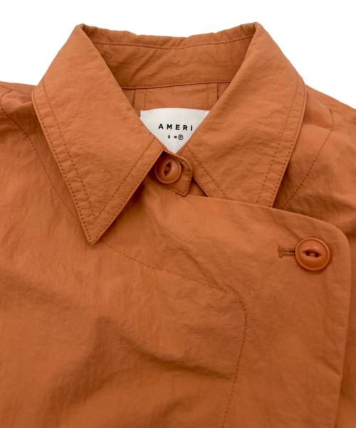 Ameri（アメリ）Ameri (アメリ) ラウンドミリタリーポンチョ オレンジ サイズ:FREEの古着・服飾アイテム