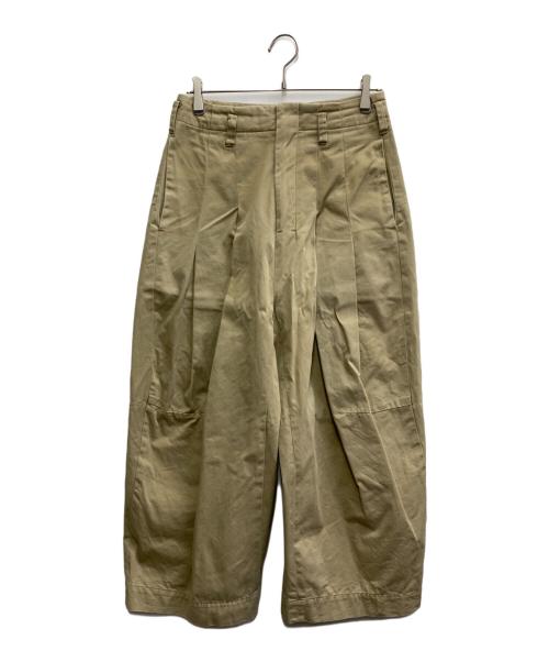 SHINYA KOZUKA（シンヤコズカ）SHINYA KOZUKA (シンヤコズカ) Wide Baggy Pants ベージュ サイズ:XSの古着・服飾アイテム
