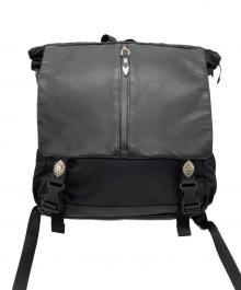 EAR×BURLAP OUTFITTER（イア×バーラップアウトフィッター）の古着「メタルパーツジップリュック」｜ブラック