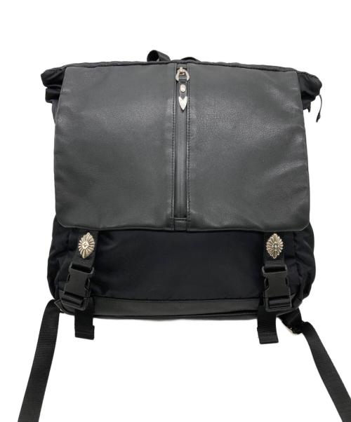 EAR（イア）EAR (イア) BURLAP OUTFITTER (バーラップアウトフィッター) メタルパーツジップリュック ブラックの古着・服飾アイテム