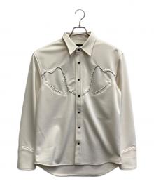 Schott（ショット）の古着「JERSEY WESTERN SHIRT」｜ホワイト
