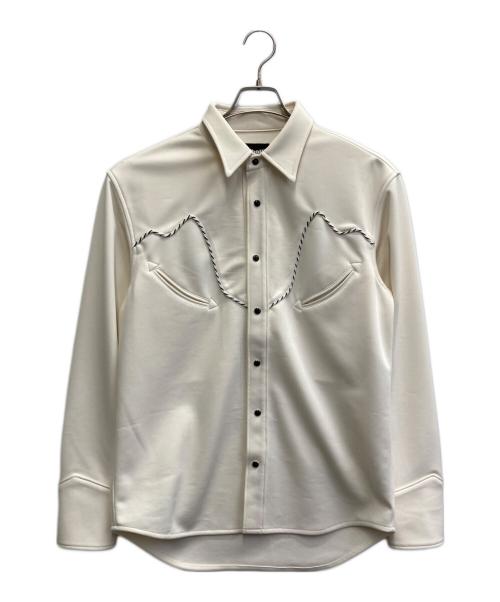 Schott（ショット）Schott (ショット) JERSEY WESTERN SHIRT ホワイト サイズ:Mの古着・服飾アイテム