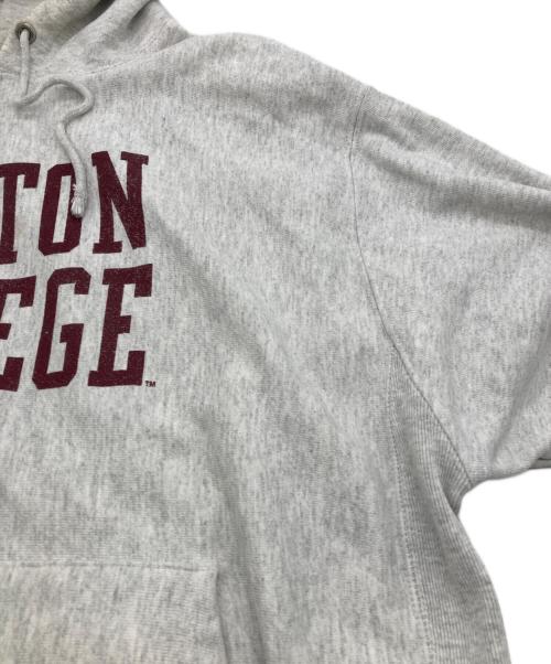 Champion REVERSE WEAVE（チャンピオン リバース ウィーブ）Champion REVERSE WEAVE (チャンピオン リバース ウィーブ) カレッジロゴ フーディー グレー サイズ:Lの古着・服飾アイテム