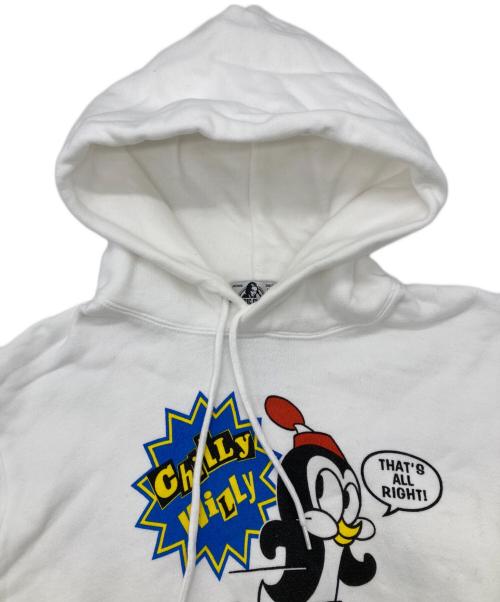 Hysteric Glamour（ヒステリックグラマー）Hysteric Glamour (ヒステリックグラマー) ”chilly willy” プリントパーカー ホワイト サイズ:Mの古着・服飾アイテム