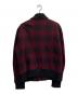 WOOLRICH WOOLEN MILLS (ウールリッチウーレンミルズ) レザーパッチ シャドウチェック ボンバージャケット レッド サイズ:XL：16000円