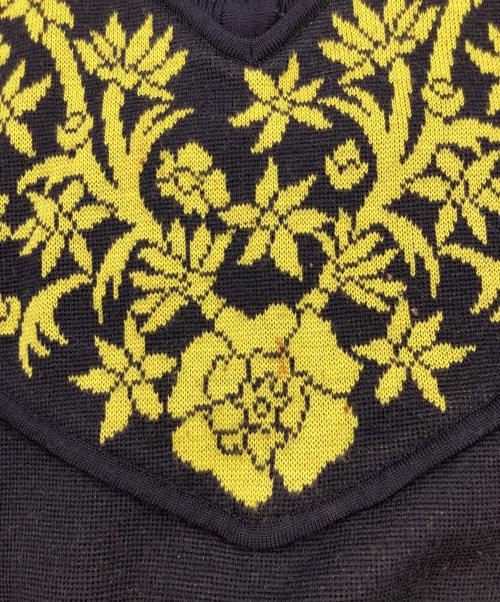 Yves Saint Laurent（イヴサンローラン）Yves Saint Laurent (イヴサンローラン) ニットポロシャツ ブラック サイズ:Mの古着・服飾アイテム