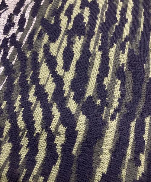 Yves Saint Laurent（イヴサンローラン）Yves Saint Laurent (イヴサンローラン) 総柄ニット オリーブ サイズ:Mの古着・服飾アイテム