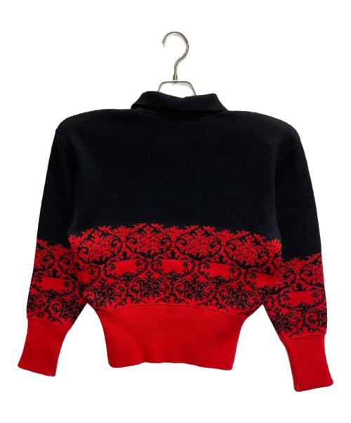 Yves Saint Laurent（イヴサンローラン）Yves Saint Laurent (イヴサンローラン) ニットポロシャツ レッド サイズ:Mの古着・服飾アイテム