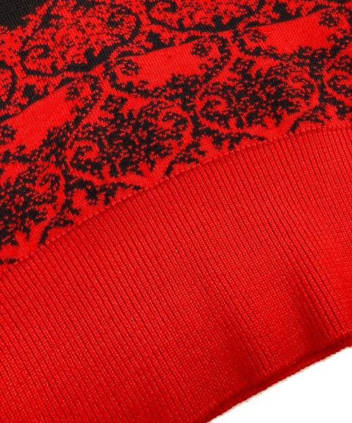 Yves Saint Laurent（イヴサンローラン）Yves Saint Laurent (イヴサンローラン) ニットポロシャツ レッド サイズ:Mの古着・服飾アイテム