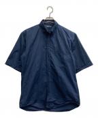BALENCIAGAバレンシアガ）の古着「コットン ロゴ オーバーサイズ シャツ」｜ネイビー