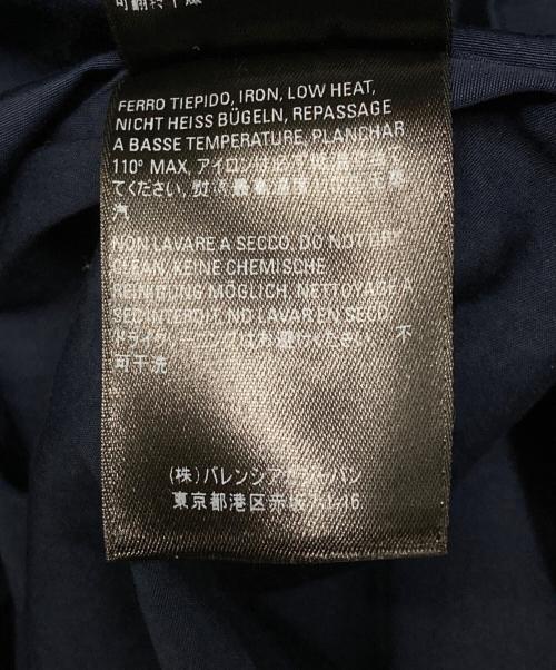 BALENCIAGA（バレンシアガ）BALENCIAGA (バレンシアガ) コットン ロゴ オーバーサイズ シャツ ネイビー サイズ:37の古着・服飾アイテム