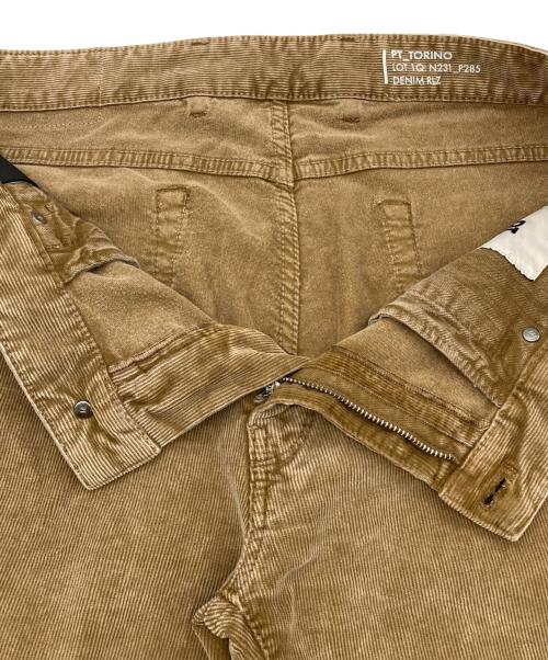 PT TORINO（ピーティートリノ）PT TORINO (ピーティートリノ) コーデュロイパンツ ブラウン サイズ:35の古着・服飾アイテム