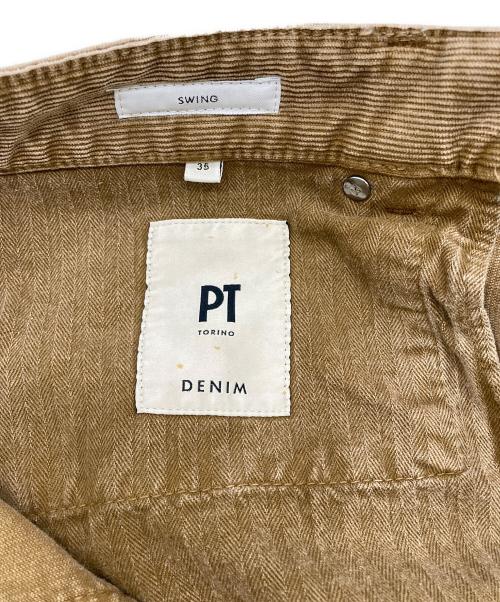 PT TORINO（ピーティートリノ）PT TORINO (ピーティートリノ) コーデュロイパンツ ブラウン サイズ:35の古着・服飾アイテム