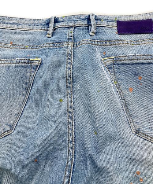 PT05（ピーティーゼロチンクエ）PT05 (ピーティーゼロチンクエ) SWING ダメージペンキ加工スリムデニムジーンズ インディゴ サイズ:34の古着・服飾アイテム