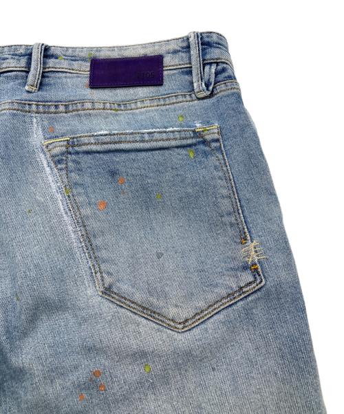 PT05（ピーティーゼロチンクエ）PT05 (ピーティーゼロチンクエ) SWING ダメージペンキ加工スリムデニムジーンズ インディゴ サイズ:34の古着・服飾アイテム