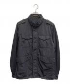 HERNOヘルノ）の古着「ナイロン ストーンウォッシュ M-65 フィールドジャケット」｜ネイビー