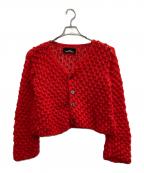 tricot COMME des GARCONSトリココムデギャルソン）の古着「90’編み込みカーディガン」｜レッド