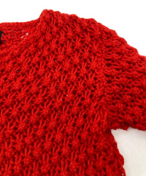 tricot COMME des GARCONS（トリココムデギャルソン）tricot COMME des GARCONS (トリココムデギャルソン) 90’編み込みカーディガン レッド サイズ:表記無しの古着・服飾アイテム