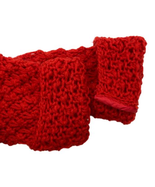 tricot COMME des GARCONS（トリココムデギャルソン）tricot COMME des GARCONS (トリココムデギャルソン) 90’編み込みカーディガン レッド サイズ:表記無しの古着・服飾アイテム